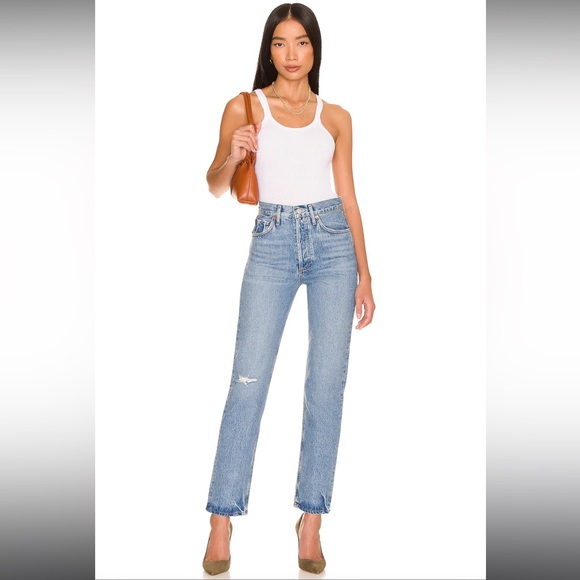 Agolde Denim - AGOLDE 90's Pinch Waist in Abstract 25 New With Tags